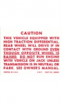 13031A DECAL-POSI-TRACTION CAUTION-72-73