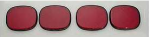 E15433 TEMPORARILY UNAVAILABLE LENS-TAILLIGHT-BUBBLE-RED-4 PIECE-91-96