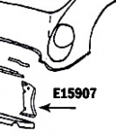 E15907 PANEL-RADIATOR SUPPORT-PRESS MOLDED-WHITE-LEFT-53-55