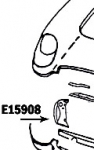 E15908 PANEL-RADIATOR SUPPORT-PRESS MOLDED-WHITE-RIGHT-53-55