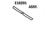 E16201 HEADER BAR ASSEMBLY-STEEL + FIBERGLASS-63-67