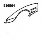 E16564 FENDER-FRONT-SHEET MOLDED COMPOUND-PRESS MOLDED-GRAY-LEFT HAND-73-79