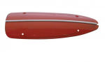 E19574 LENS-TAIL LIGHT-RED-STAINLESS STEEL TRIM-IMPORT-EACH-58-60