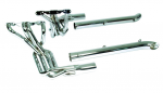 E20514 EXHAUST SYSTEM-SIDE-DOUG'S HEADERS-CHROME-BIG BLOCK-4 INCH SIDE TUBES-65-74