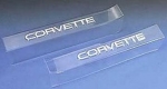 E22448 SILL EASE  / SILL COVERS / PROTECTORS-CLEAR-WITH WHITE LETTERS-PAIR-90-96