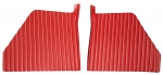 E2863 PANEL-KICK-WITH CARDBOARD-RED WITH WHITE STITCH-PAIR-53-55