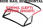 E2896L WEATHERSTRIP-HARDTOP-SIDE RAIL HORIZONTAL-OVER SIDE WINDOW-LEFT-56-62