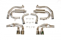 E13440 EXHAUST SYSTEM-NXTSTEP 304 STAINLESS STEEL-3.5 INCH DOUBLE WALL TIPS-LIFETIME WARRANTY-97-04