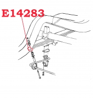 E14283 BRACKET-REAR STABILIZER-SWAY BAR-WELDS TO FRAME-EACH-60-62