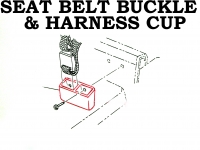 E14596 CUP-SHOULDER HARNESS-SEAT BELT BUCKLE-TWIN POCKET-COLORS-EACH-66-68
