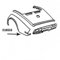 E16533 FENDER-REAR-HAND LAYUP-LEFT HAND-68-69