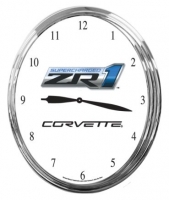 E18824 CLOCK-BATTERY OPERATED-14-ZR1-SUPERCHARGED-C6