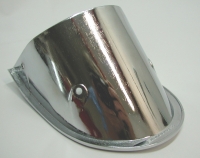 EC244BLEM BEZEL-EXHAUST-POLISHED AND CHROME PLATED-DIE CAST AS ORIGINAL-PAIR-BLEMISHED-68-69
