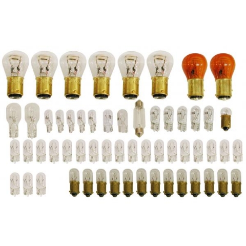 78 79 Corvette Light Bulb Kit Interior Exterior 58 pcs