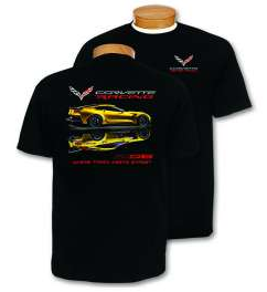 Black C7 Corvette Z06 Corvette Racing T-shirt 