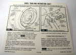 Click Here For Full Product Info 13024 INSTRUCTION CARD-RALLY WHEEL TRIM RING-GLOVE BOX OWNERS MANUAL-67-72