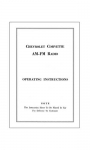 Click Here For Full Product Info 13037 INSTRUCTION BOOKLET-AM-FM RADIO-65-67