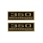 13045 DECAL KIT-VALVE COVER HORSEPOWER-350 H.P.-WATER SOLUBLE-2 PIECES-65-67