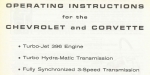 Click Here For Full Product Info 13135 INSTRUCTION BOOKLET-OPERATING WITH 396 ENGINE-GLOVE BOX OWNERS MANUAL-65