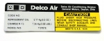 13631 DECAL-AIR CONDITIONING COMPRESSOR-77-E79