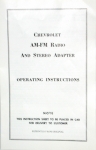 Click Here For Full Product Info 13637 INSTRUCTION BOOKLET-AM-FM RADIO AND STEREO ADAPTER-68-76