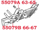 Click Here For Full Product Info 55079B BRACKET-AUTOMATIC TRANSMISSION COOLER-327-PAIR-66-67