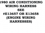 80-AC-HARNESS HARNESS-WIRE-AIR CONDITIONING-80