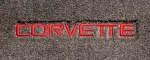 E15070R MAT SET-FLOOR-LLOYD'S VELOURTEX-WITH EMBROIDERED RED SCRIPT LOGO-COLORS-PAIR-96