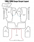 Click Here For Full Product Info E15175 CARPET SET-COMPLETE-COUPE-TRU VETTE-MASS BACK-94-96