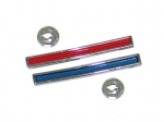 E10318 BAR-RED AND BLUE WITH NUTS-DASH INSERT-PAIR-60-62