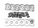 E10897 SCREW AND NUT SET-SOFT TOP WEATHERSTRIP FRONT WITH T NUTS-24 PIECES-56-62