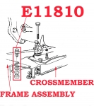 E11810 BOLT SET-TRANSMISSION MOUNT CROSSMEMBER TO FRAME-AP HEADMARK-16 PCS-53-62