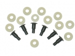 E11908 RIVET AND WASHER SET-WINDSHIELD WIPER DOOR LINKAGE-18 PIECES-68-72