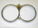 Click Here For Full Product Info E12183 TEMPORARILY UNAVAILABLE BEZEL-HEADLAMP-CHROME-ORIGINAL-USA-EACH-58-60
