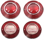 E12369 LENS ASSEMBLY-TAIL LAMP AND BACK UP LAMP-USA-4 PIECES-75-79