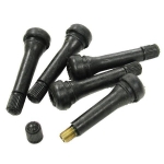 E12508 VALVE STEM SET-WITH CAPS-STEEL WHEELS AND HUB CAPS-5 PIECES-65-66