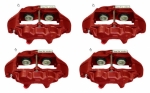 E12817S CALIPER SET-BRAKE-REBUILT-RED-LIP SEAL-4 PIECES-65-82