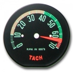 E13132 FACE-TACHOMETER-RED-6500 RED LINE-61L-62