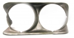 E13134 BEZEL-HEADLAMP-DIE CAST-WITH PROVISION FOR HEADLAMP WASHERS-USED-RIGHT-69-71