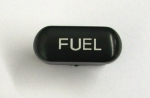 E13473 BUTTON-FUEL-BLACK WITH WHITE LETTERS-94-96