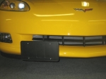 E14252 MOUNT-LICENSE PLATE BRACKET-RETRACTING-REMOTE CONTROL-EXCEPT Z06 AND GRAND SPORT-97-13