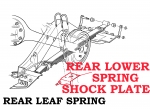 E14281 PLATE-SHOCK-REAR LOWER SPRING-LEFT-60-62