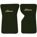 EC976LS MAT SET-FLOOR-CUT PILE-WITH EMBROIDERED STINGRAY LOGO-COLORS-PAIR-70, AND 72-75