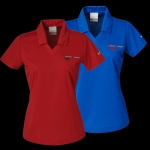 E15485 SHIRT-POLO-LADIES-GRAND SPORT-EMBROIDERED EMBLEM-100% POLYESTER-BLUE SAPPHIRE