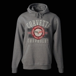 E15514 SWEATSHIRT-HOODED-HEATHER GREY-DRIVING AMERICA FORWARD-BLENDED COTTON