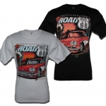 E15601 SHIRT-ROUTE 66-BLACK