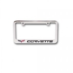 E15721 FRAME-LICENSE PLATE-C6 CORVETTE-CHROME