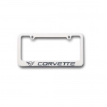 Click Here For Full Product Info E15722 FRAME-LICENSE PLATE-CORVETTE-CHROME