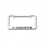 E15725 FRAME-LICENSE PLATE-LATE MODEL CORVETTE-CHROME