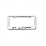 E15727 FRAME-LICENSE PLATE-CORVETTE STINGRAY-CHROME